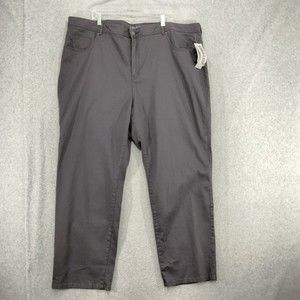 Only worn once! Catherine's Pants Womens Size 28W Dark Gray Slimmer Classic